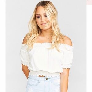 Show Me Your Mumu Gigi Smocky Crop Top